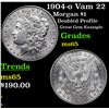 Image 1 : 1904-o Vam 22 Morgan Dollar $1 Grades GEM Unc