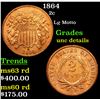 Image 1 : 1864 Two Cent Piece 2c Grades Unc Details