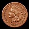 Image 2 : 1864 L Indian Cent 1c Grades vf++