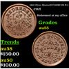 Image 1 : 1863 Oliver Boutwell F-890B/23b R-3 Civil War Token 1c Grades Choice AU