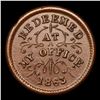 Image 2 : 1863 Oliver Boutwell F-890B/23b R-3 Civil War Token 1c Grades Choice AU