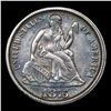 Image 2 : 1875-cc Above Bow Seated Liberty Dime 10c Grades Choice AU