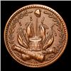 Image 2 : (1863) Crossed Cannons Civil War Token 1c Grades Select AU