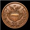 Image 3 : (1863) Crossed Cannons Civil War Token 1c Grades Select AU