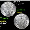 Image 1 : 1883-p Morgan Dollar $1 Grades Select Unc