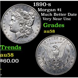 1890-s Morgan Dollar $1 Grades Choice AU/BU Slider