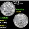Image 1 : 1900-p Morgan Dollar $1 Grades Select Unc