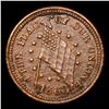 Image 2 : 1863 Shoot Him on the Spot Dix Civil War Token 1c Grades Unc Details