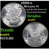 Image 1 : 1880-s Morgan Dollar $1 Grades GEM Unc