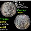 Image 1 : 1887-p Morgan Dollar $1 Grades Choice+ Unc