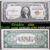 Image 1 : 1935A $1 Silver Certificate Hawaii WWII Emergency Currency Rare PC Block Grades xf+