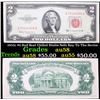 Image 1 : 1953c $2 Red Seal United States Note Key To The Series Grades Choice AU/BU Slider
