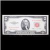 Image 2 : 1953c $2 Red Seal United States Note Key To The Series Grades Choice AU/BU Slider