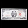 Image 2 : 1963 $2 Red seal United States Note Grades Choice AU/BU Slider