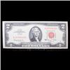 Image 2 : 1963A $2 Red seal United States Note Grades Gem CU