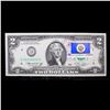 Image 2 : 1976 $2 Federal Reserve Note 1st Day of Issue, with Stamp Grades Gem CU