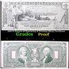Image 1 : Proof 1896 $1 Bureau of Engraving & Printing Silver Certificate Grades Proof
