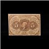 Image 2 : 1862 US Fractional Currency 5c First Issue fr-1230 Thomas Jefferson W/ Monigram Grades xf