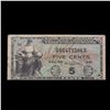 Image 2 : Military Payment Certificate (MPC) Series 481 5c Grades vf++