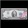 Image 4 : 4x 1976 $2 Federal Reserve Note 1st Day of Issue, with Stamp Grades Gem CU