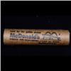 Image 5 : Mixed small cents 1c orig shotgun roll, 1917-d Wheat Cent, 1899 Indian Cent other end, McDonalds Wra