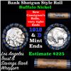 Image 1 : Buffalo Nickel Shotgun Roll in Old Bank Style 'Los Angeles Trust And Savins Bank'  Wrapper 1915 & d 