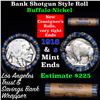 Image 1 : Buffalo Nickel Shotgun Roll in Old Bank Style 'Los Angeles Trust And Savins Bank'  Wrapper 1918 & s 