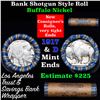 Image 1 : Buffalo Nickel Shotgun Roll in Old Bank Style 'Los Angeles Trust And Savins Bank'  Wrapper 1917 & d 