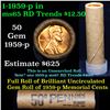 Image 1 : Uncirculated Shotgun Lincoln 1c roll, 1959-p 50 pcs Brandt Wrapper