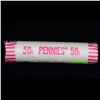Image 4 : Uncirculated shotgun Lincoln 1c roll, 1983-p 50 pcs N.F. String & Son Wrapper
