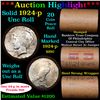 Image 1 : ***Auction Highlight*** 1924-p Solid Uncirculated Peace Dollar Shotgun Roll  (fc)