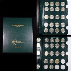 Near Complete Franklin Half Book 1948-1963 35 coins