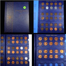 Near complete Lincoln Cent Book 1941-1971 77 coins