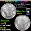 Image 1 : ***Auction Highlight*** NGC 1884-cc GSA Hoard Morgan Dollar $1 Graded ms66 By NGC (fc)