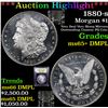 Image 1 : ***Auction Highlight*** 1880-s Morgan Dollar $1 Graded GEM+ DMPL By USCG (fc)
