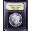 Image 4 : ***Auction Highlight*** 1880-s Morgan Dollar $1 Graded GEM+ DMPL By USCG (fc)