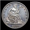 Image 2 : ***Auction Highlight*** 1860-p Seated Half Dollar 50c Graded Select Unc By USCG (fc)