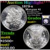 Image 1 : ***Auction Highlight*** 1879-s Morgan Dollar $1 Graded Gem++ Unc BY USCG (fc)