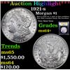 Image 1 : ***Auction Highlight*** 1921-s Morgan Dollar $1 Graded Choice+ Unc By USCG (fc)