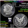 Image 1 : ***Auction Highlight*** 1885-p Morgan Dollar $1 Graded Choice Unc+ DMPL By USCG (fc)