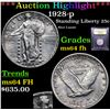 Image 1 : ***Auction Highlight*** 1928-p Standing Liberty Quarter 25c Graded Choice Unc FH By USCG (fc)
