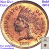 Image 8 : ***Auction Highlight*** 1873 Open 3 Indian Cent 1c Graded Gem+ Unc RD By USCG (fc)