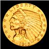 Image 2 : ***Auction Highlight*** 1915-p Gold Indian Quarter Eagle $2 1/2 Graded Select+ Unc By USCG (fc)