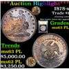 Image 1 : ***Auction Highlight*** 1878-s Trade Dollar $1 Graded Select Unc PL By USCG (fc)