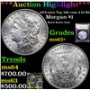 Image 1 : ***Auction Highlight*** 1879-o /o/o Top 100 vam 4 I3 R5 Morgan Dollar $1 Graded Select+ Unc By USCG 