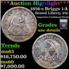 Image 1 : ***Auction Highlight*** 1856-s Briggs 1-A Seated Liberty Quarter 25c Graded Unc Details By USCG (fc)