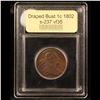 Image 4 : ***Auction Highlight*** 1802 S237 R2 Draped Bust Large Cent 1c Graded vf++ By USCG (fc)