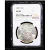 Image 2 : NGC 1887-p Morgan Dollar $1 Graded ms63 By NGC