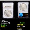 Image 1 : NGC 1886-p Morgan Dollar $1 Graded ms63 By NGC