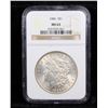 Image 2 : NGC 1886-p Morgan Dollar $1 Graded ms63 By NGC